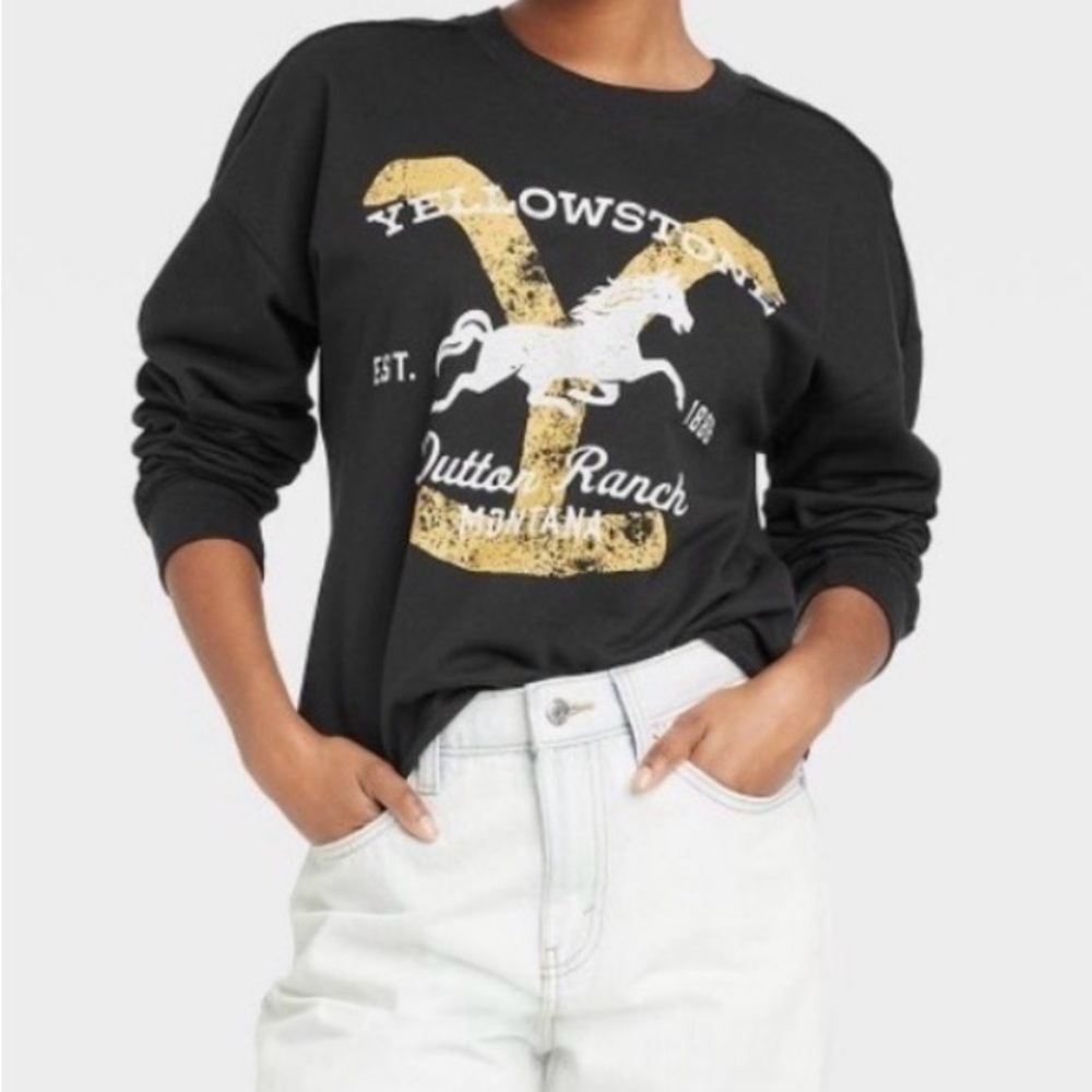 🖤 Yellowstone Dutton Ranch Crop Sweatshirt
